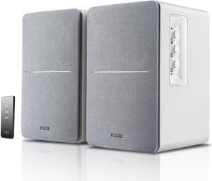 Edifier R1280T Powered Bookshelf Speakers - 2.0 Active Near Field Monitors - Studio Monitor Speaker - White Enclosure - 42 Watts RMS (Refurbished)