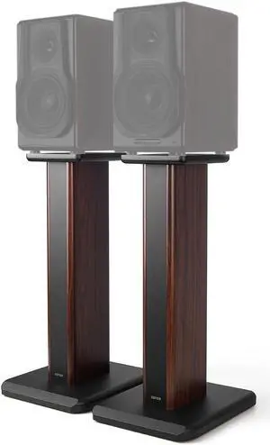Edifier Speaker Stands for S3000PRO 25.6 inch Hollowed Stands for Optional Sand Filling Tuning- Wood Grain Easy Assembly Enhanced Listening - Pair (Refurbished)