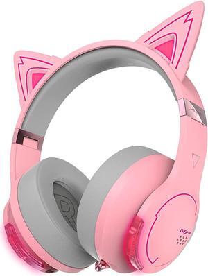 Edifier G5BT CAT Wireless Bluetooth Gaming Headset with Mic - Pink (Refurbished)