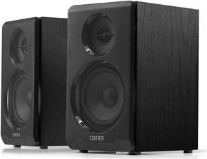 Edifier R33BT Active Bluetooth Computer Speakers - 2.0 Bookshelf Speaker - Powered Studio Monitor, Black - Pair (Refurbished)