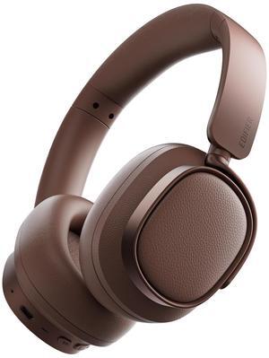 Edifier Active Noise Cancelling Headphones, Over Ear Bluetooth Headset, 92H Playtime Wired & Wireless Hi-Res Audio Certified, Fast Charging Clear Calls for Home Office Travel - Brown