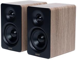Edifier Bookshelf Speakers, 66W RMS Desktop Speakers, Hi-Res Audio & Hi-Res Wireless Audio Computer Speakers, Bluetooth V5.3 Speakers with USB-C AUX Input and Stands  Oak
