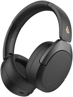 Edifier W830NB Active Noise Cancelling Wireless Over-Ear Headphones, Foldable Lightweight Bluetooth Headset with Hi-Res Audio, Dual Device Connection, 94 Hours Playtime Fast Charging - Black
