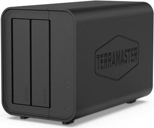TERRAMASTER F2-212 2Bay NAS - Quad Core 1GB RAM DDR4 Personal Private Cloud Network Attached Storage DiskStation (Diskless)