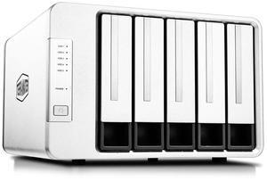 TERRAMASTER D5-310 HDD Enclosure 5Bay Hardware Raid Supports RAID 5, 0, 1, 10, Single, USB 3.1 Type-C Direct Attached Storage Backup Software Included (Diskless)
