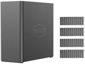 TERRAMASTER F4 SSD NAS Storage - 4Bay All SSD NAS Server N95 QuadCore CPU, 8GB DDR5 RAM, 5GbE Port, Palm-Sized High-Performance Network Attached Storage (Diskless)