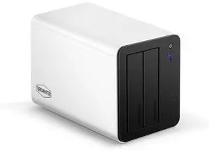 TERRAMASTER F2-425 Plus NAS Storage - 2Bay Intel N150 Quad-Core CPU, 8GB RAM DDR5, 5GbE LAN x 2, M.2 Slot x 3, Network Attached Storage for Teamwork, Multimedia Server (Diskless)