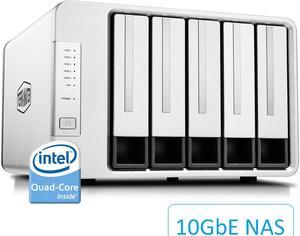 TERRAMASTER F5-422 5Bay 10GbE NAS Storage Server Enclosure DiskStation- Apollo J3455 QuadCore CPU Hardware Encryption (Diskless)