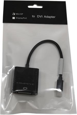 Compeve mini DP Thunderbolt to DVI Adapter Cable Converter Black 562600100402