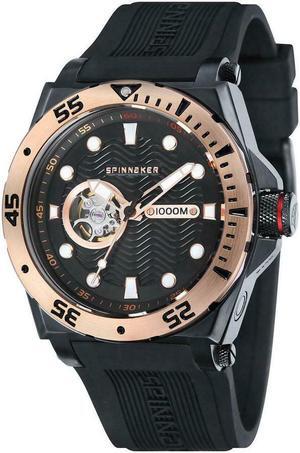 Spinnaker Overboard 1000M Automatic Black Rose Gold Watch