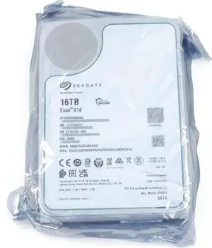 Seagate Exos X18 Enterprise 16TB ST16000NM000J 7.2K RPM SATA 3.5" 2TW103-004