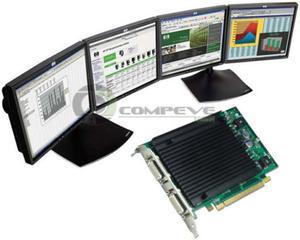 Nvidia Quadro NVS 440 256MB PCIe x16 Quad Graphics Video Card  4 Monitor support