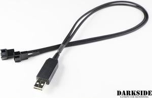 Darkside USB Mini-Transformer to 12v Dual Fan Adapter Cable (DS-1044)