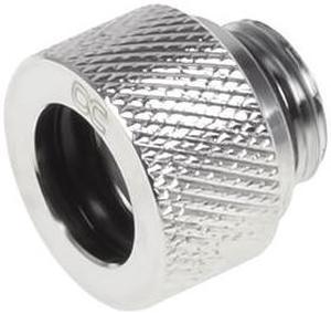 Alphacool Eiszapfen 12mm HardTube Compression Fitting G1/4 - Knurled - Chrome (17283)