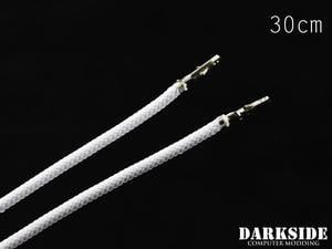 Darkside 12" (30cm) Female-Female Pre-Sleeved ATX and PCI-E Wire â White (DS-0646)