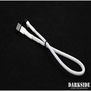 Darkside 3-Pin 30cm (12") M/F Fan Sleeved Cable - White (DS-0243)