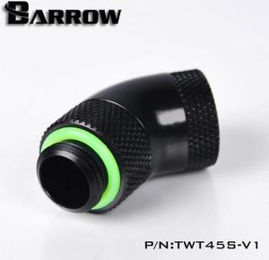 Barrow G1/4" 45 Degree Dual Rotary Adaptor Fitting - Black (TWT45S-V1)