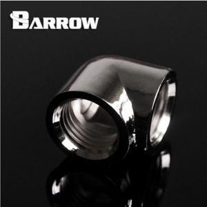 Barrow G1/4" 90 Degree Female to Female Angled Adaptor Fitting - Silver (TDWT90SN-V2-Silver)