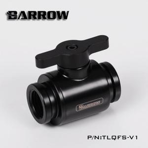 Barrow G1/4" Mini Valve with Aluminum Handle, Black Handle, White Body