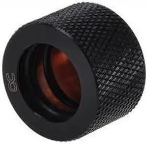 Alphacool G1/4 16mm  Knurled HardTube Compression Fitting  - Black (17196)