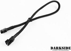 Darkside 12" (30cm) RGB Extension M/F Cable - Jet Black (DS-0502)