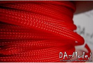 Darkside 6mm (1/4") High Density Cable Sleeving - Red UV (DS-HD6-RED)