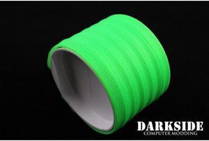 DarkSide 10mm (3/8") High Density SATA Cable Sleeving - Green UV (DS-0111)