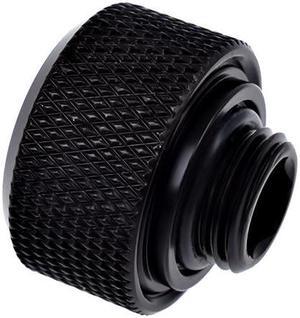 Alphacool Eiszapfen 16mm G1/4" HardTube Knurled Compression Fitting - Black (17264)