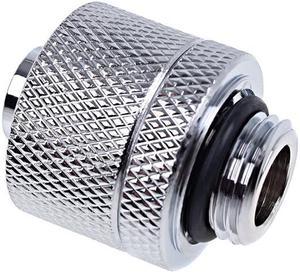 Alphacool Eiszapfen 3/8" ID x 5/8" OD G1/4" Compression Fitting - Chrome (17233)