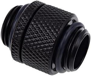 Alphacool Eiszapfen G1/4" Male To Male Rotatable Adapter Fitting - Black (17244)