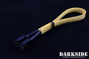 Darkside 30cm (12") SATA 3.0 180Â° to 180Â°  Data Cable with Latch -Yellow Sand (DS-0193)