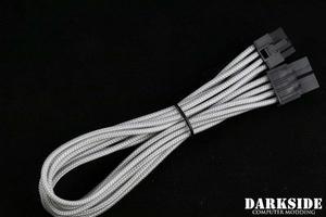 Darkside 8-Pin PCI-E 12" (30cm) HSL Single Braid Extension Cable - Titanium Gray (DS-0701)