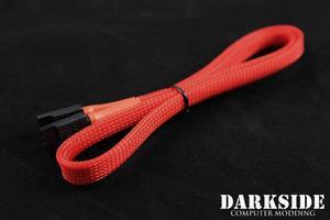 Darkside 60cm (24") SATA 3.0 180Â° to 180Â°  Data Cable with Latch - UV Red (DS-0164)