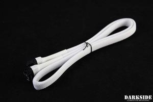 Darkside 60cm (24") SATA 3.0 180Â° to 90Â°  Data Cable with Latch - White (DS-0557)