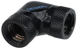 Alphacool G1/4 Revolvable 90° Female to Female L-Connector - Black (17039) Alphacool G1/4 Revolvable 90° Female to Female L-Connector - Black (17039)