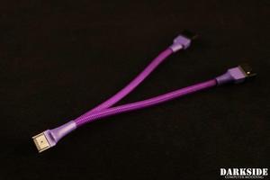 Darkside 4-Pin Dual Fan Power Y-Cable Splitter - Purple (DS-0915)