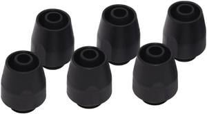 Alphacool HF Compression Fitting TPV, Black Nylon, 6-Pack