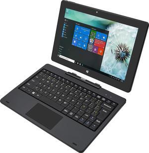 Magnus III 10.1" Touch Screen 1280 x 800 IPS High Resolution Intel Quad Core 4GB/64GB Webcam Bluetooth BUILT-IN 4G LTE Windows 10 2-in-1 Laptop with Docking Keyboard External Mouse earphone AC Adapter