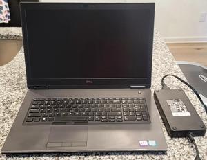 DELL Precision 7740 Mobile Workstation Intel 9850H 2.60Gz 32GB RAM 1TB NVMe WIFI Webcam Bluetooth Backlit Keyboard 17.3" FHD Nvidia Quadro RTX 3000 w/ 6GB GDDR6 Windows 11 Pro 240W DELL AC Adapter