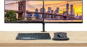HP Z22n G2 22 Inch FHD IPS LED-Backlit LCD 2-Pack Monitor Bundle with HDMI, Dual Monitor Stand, MK270 Wireless Keyboard and Mouse Combo, Gel Pad