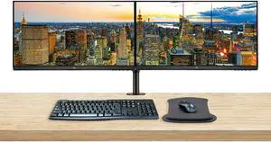HP P27v G4 27in 1920 x 1080 FHD IPS LED-Backlit 2-Pack Monitor Bundle with Blue Light Filter, HDMI, VGA, MK270 Wireless Keyboard and Mouse, Gel Mouse Pad, Dual Monitor Stand HP P27v G4 27in 1920 x 1080 FHD IPS LED-Backlit 2-Pack Monitor Bundle with Blue Light Filter, HDMI, VGA, MK270 Wireless Keyboard and Mouse, Gel Mouse Pad, Dual Monitor Stand