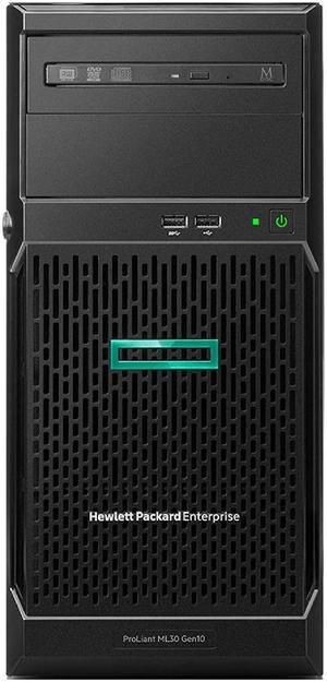 HP ProLiant ML30 Gen10 Tower Server Bundle with Xeon E-2136, 128GB DDR4, 8TB SSD, RAID, Windows Server 2019