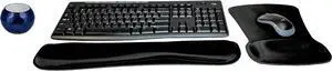 Logitech MK270 Wireless Keyboard & Mouse Combo Active Lifestyle Travel Home Office Must-Have Modern Bundle with Mini Glam Portable Wireless Bluetooth Speaker, Gel Wrist Pad & Gel Mouse Pad