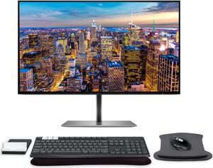 HP Z27u G3 27 Inch 2K QHD Multi-Device Monitor Bundle with USB-C, K375s Bluetooth Keyboard, M585 Bluetooth Mouse, Gel Pads, Compatible with MacBook, MacBook Pro, MacBook Air, iPad and iPhone