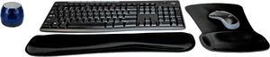 Logitech MK270 Wireless Keyboard & Mouse Combo Active Lifestyle Travel Home Office Must-Have Modern Bundle with Micro Glam Portable Wireless Bluetooth Speaker, Gel Wrist Pad & Gel Mouse Pad