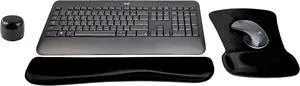 Logitech MK540 Advanced Wireless Keyboard & Mouse Combo Active Lifestyle Travel Home Office Modern Bundle with Special Edition Micro Portable Wireless Bluetooth Speaker, Gel Wrist Pad & Gel Mouse Pad