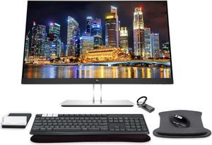 HP E24 G4 24 Inch IPS FHD Multi-Device Monitor Bundle with K375s Bluetooth Keyboard, M585 Bluetooth Mouse, USB-C Adapter, Gel Pads, Compatible with MacBook, MacBook Pro, MacBook Air, iPad and iPhone