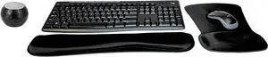 Logitech MK270 Wireless Keyboard & Mouse Combo Active Lifestyle Travel Home Office Must-Have Modern Bundle with Mini Glam Portable Wireless Bluetooth Speaker, Gel Wrist Pad & Gel Mouse Pad