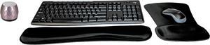 Logitech MK270 Wireless Keyboard & Mouse Combo Active Lifestyle Travel Home Office Must-Have Modern Bundle with Micro Glam Portable Wireless Bluetooth Speaker, Gel Wrist Pad & Gel Mouse Pad
