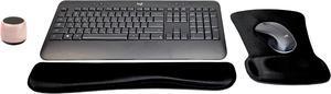 Logitech MK540 Advanced Wireless Keyboard & Mouse Combo Active Lifestyle Travel Home Office Modern Bundle with Special Edition Micro Portable Wireless Bluetooth Speaker, Gel Wrist Pad & Gel Mouse Pad